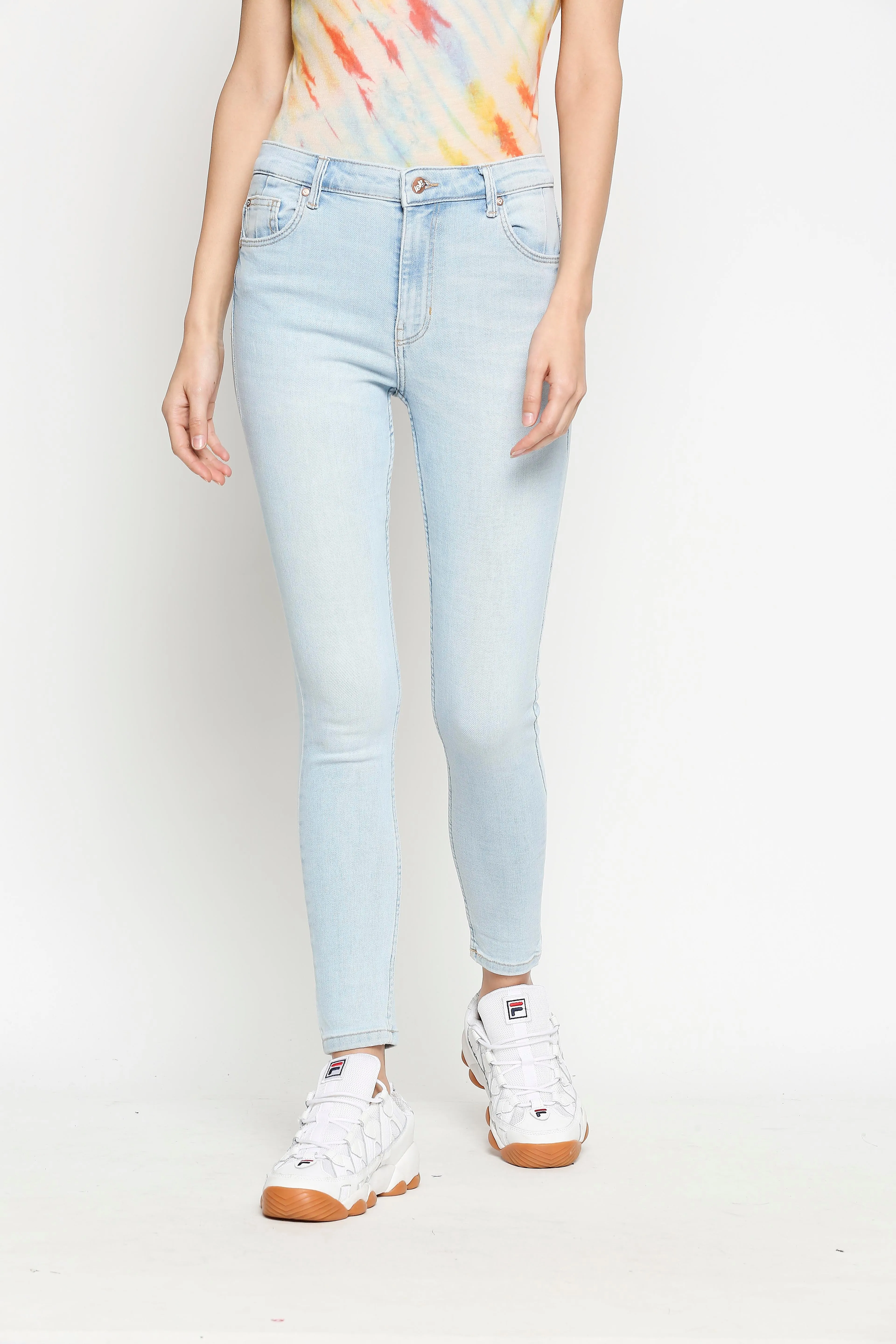 Vienna Highwaist Super Light Blue Skinny Jeans