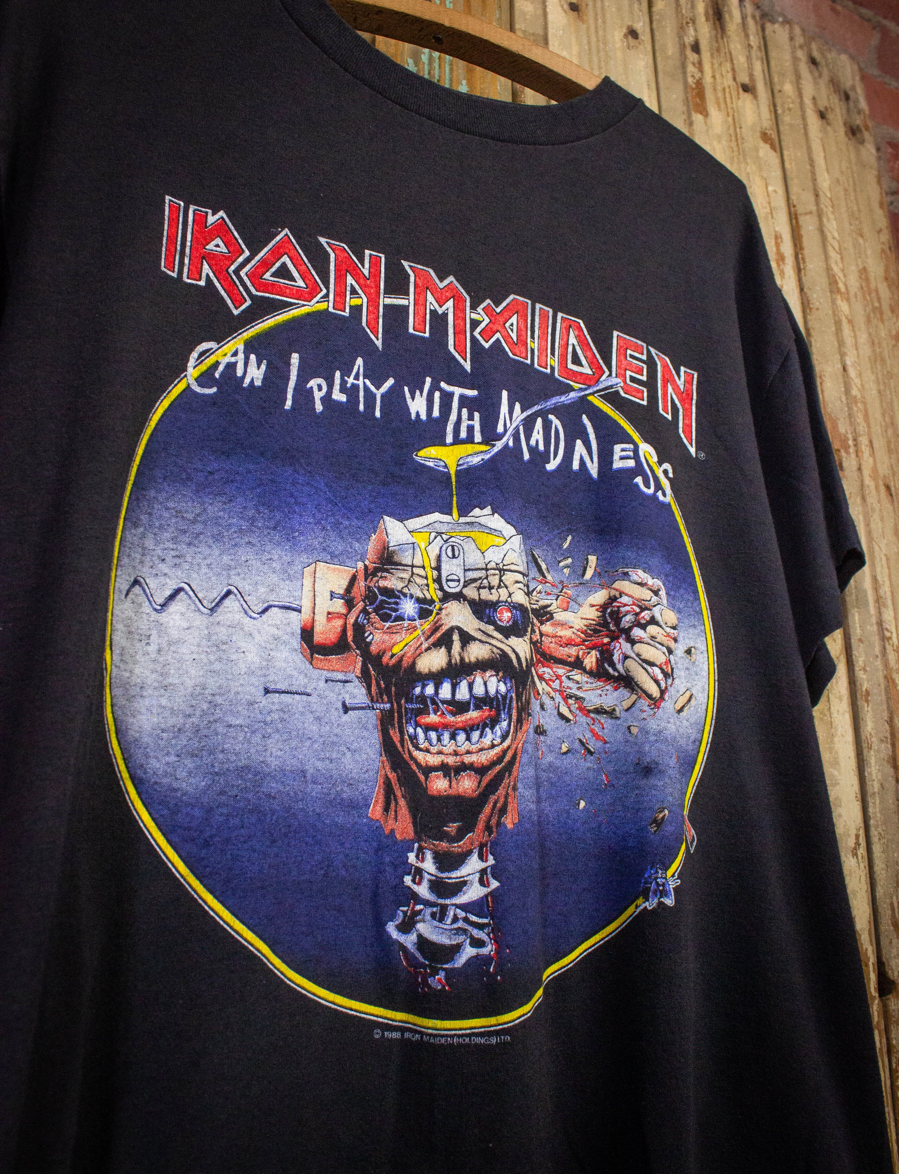 Vintage Iron Maiden Seventh Son of a Seventh Son Concert T Shirt 1988 Black XL