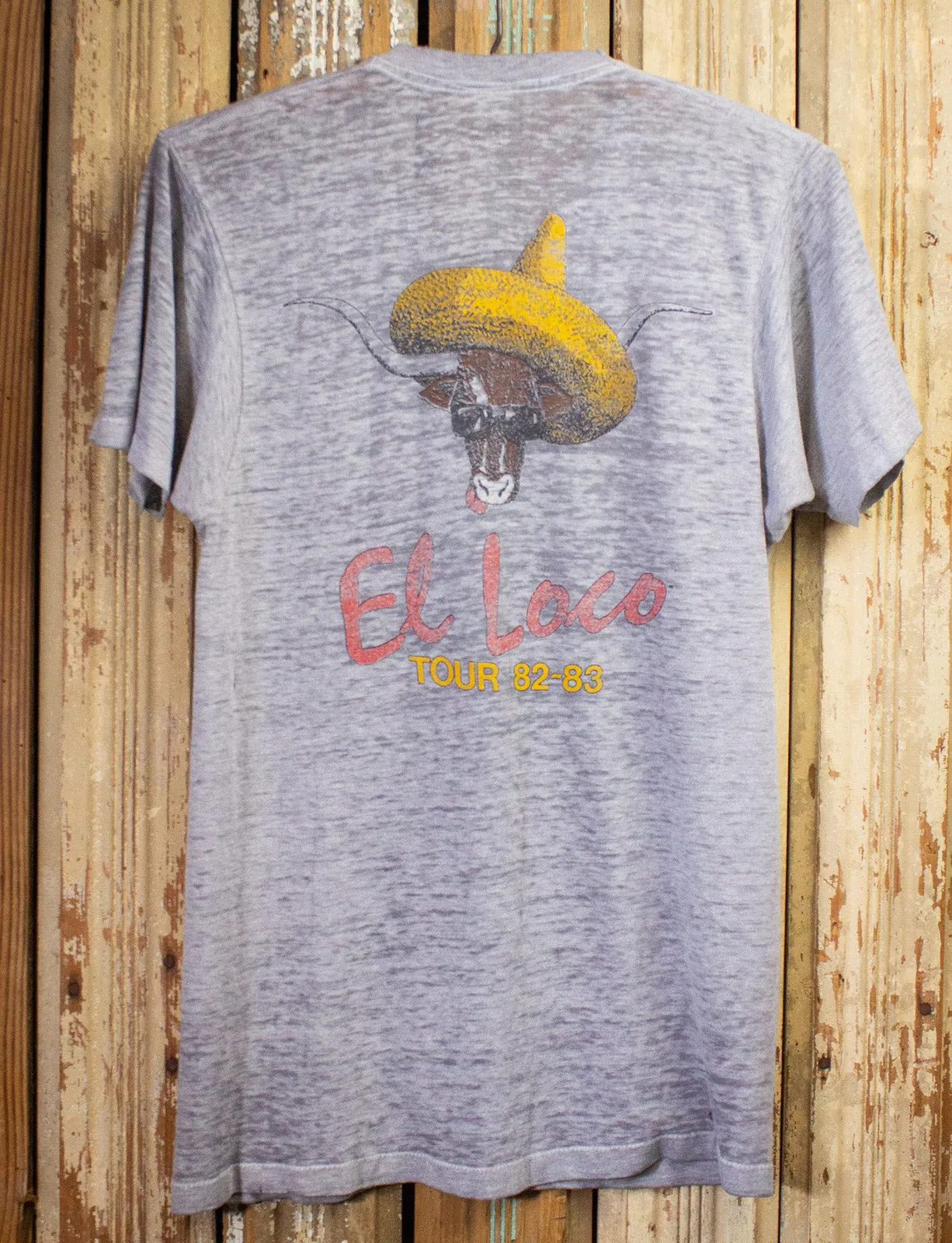 Vintage ZZ Top El Loco Concert T Shirt 1982/83 Gray Medium