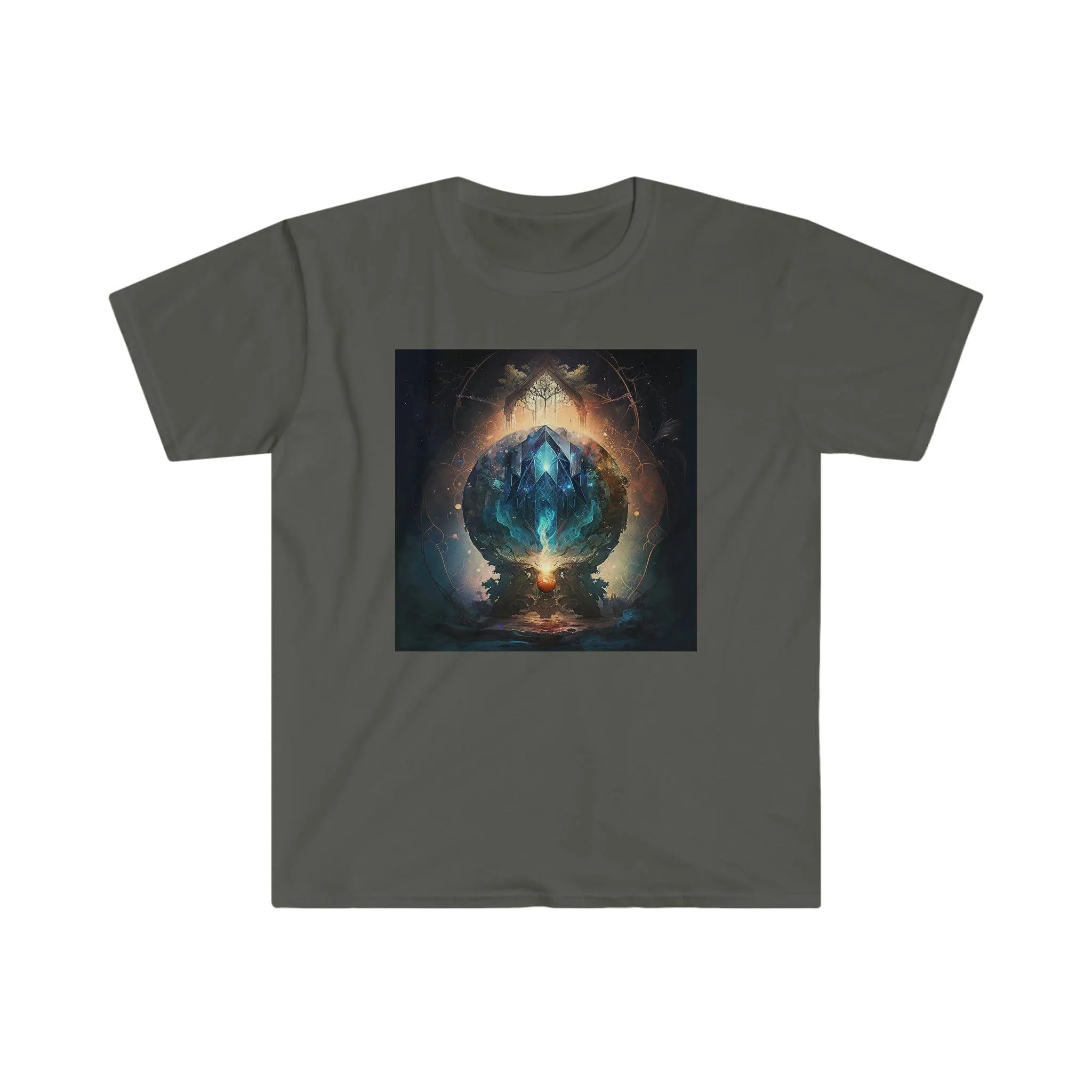 Visionary Psychedelic Ai Art Men's and Women's Unisex Soft Style T-Shirt for Festival and Street Wear Alchemystical Dream 3.0