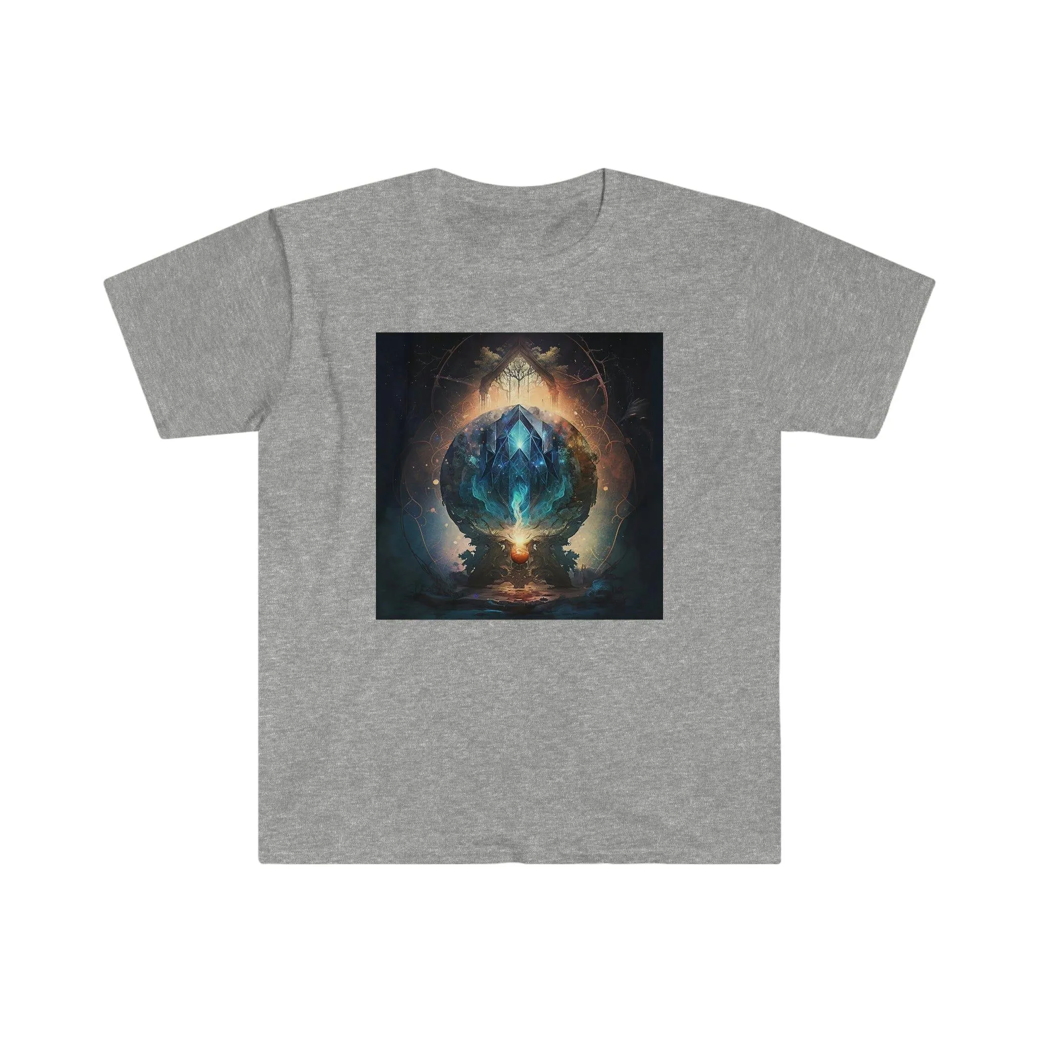 Visionary Psychedelic Ai Art Men's and Women's Unisex Soft Style T-Shirt for Festival and Street Wear Alchemystical Dream 3.0