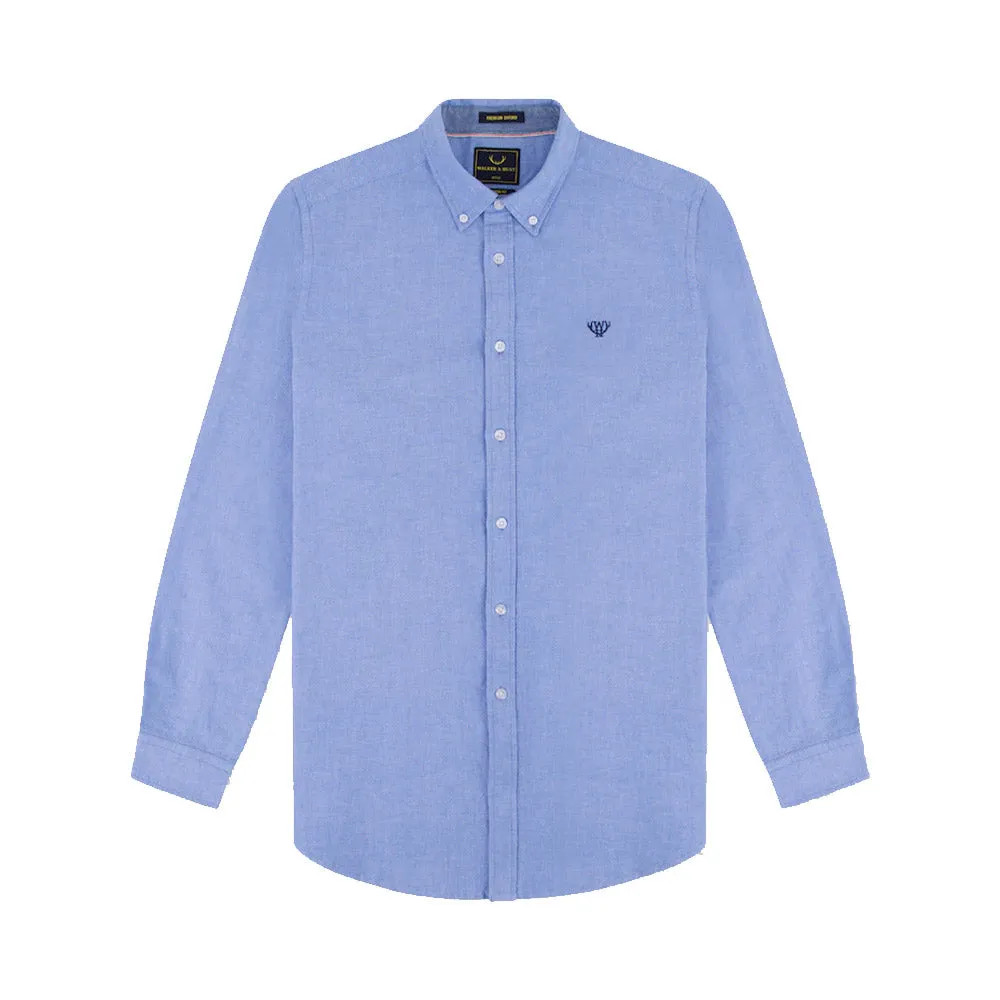 Walker & Hunt - Light Blue Oxford Shirt