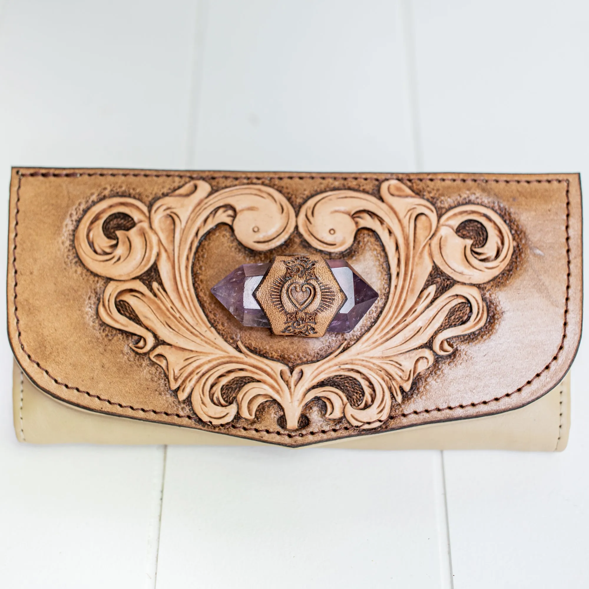 Western Priestess Wallet with Amethyst