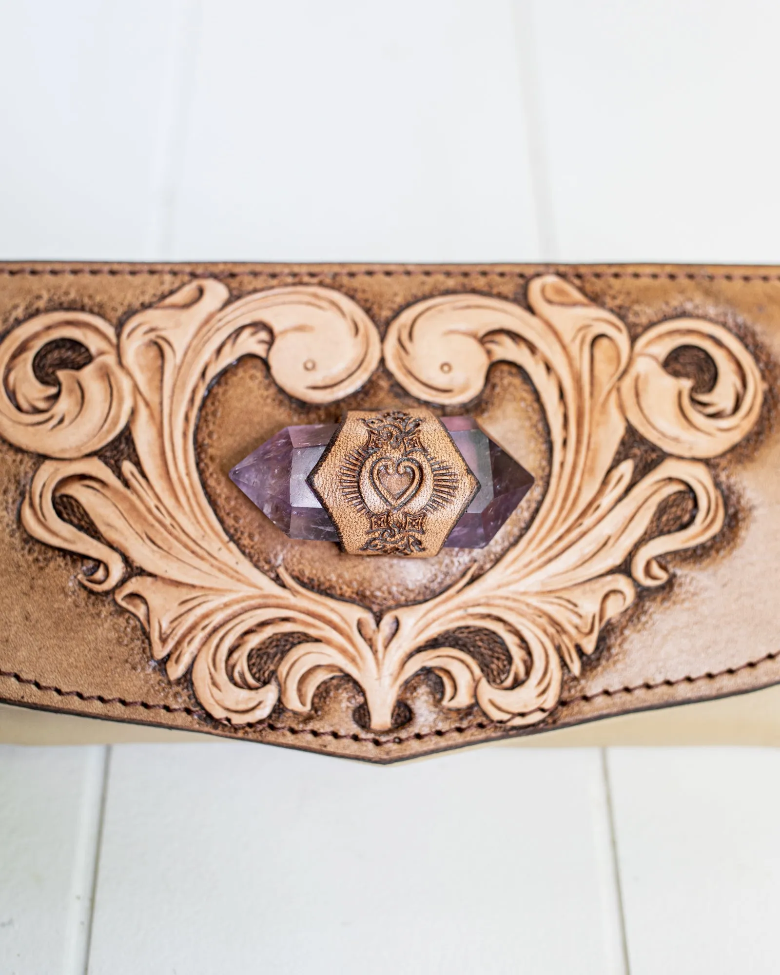 Western Priestess Wallet with Amethyst