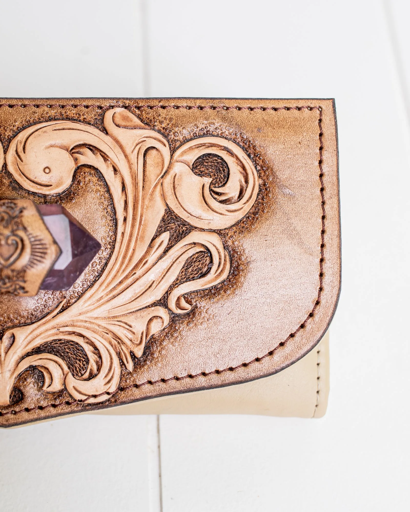 Western Priestess Wallet with Amethyst