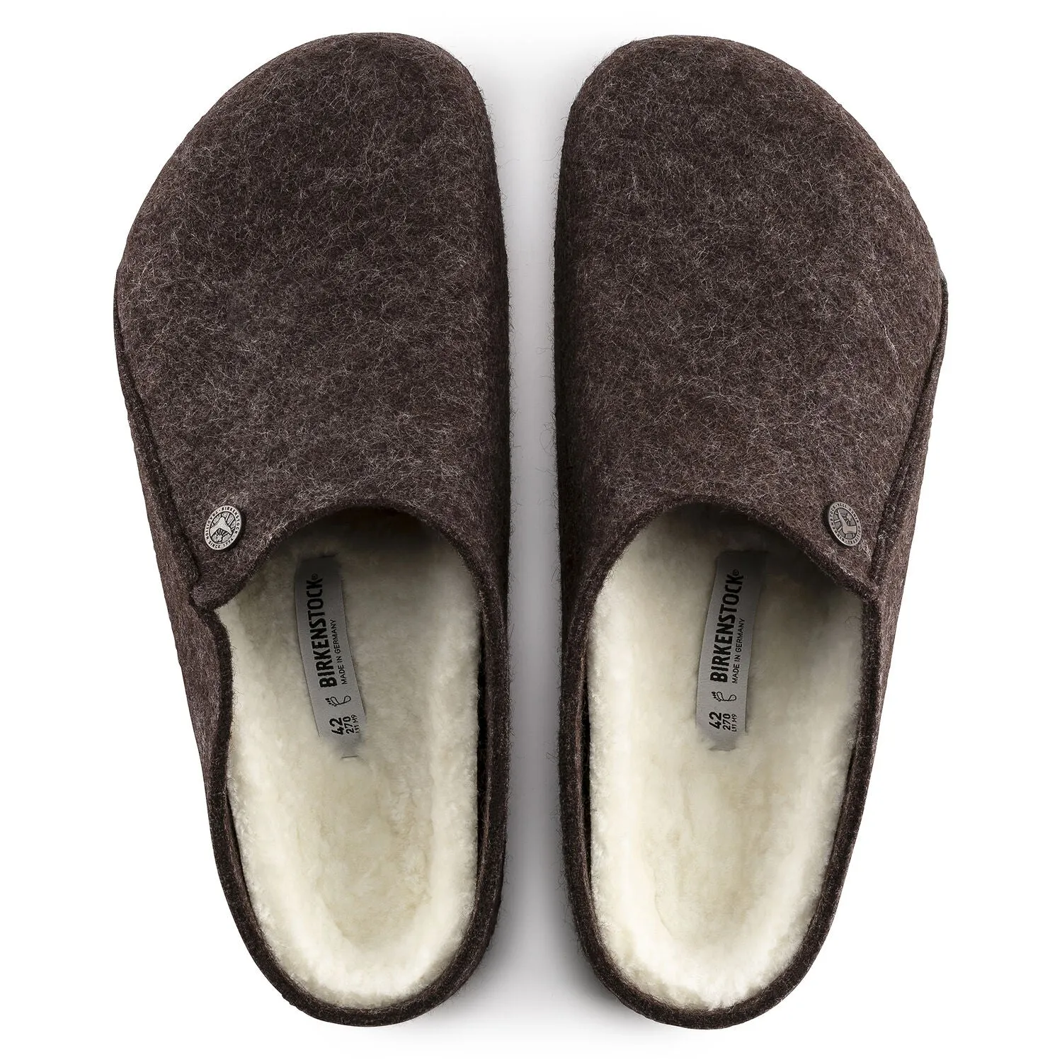 Zermatt Women - Mocha Wool Felt Shearling