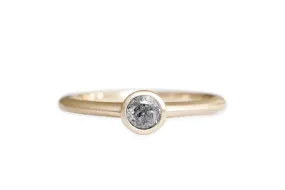 Zoe Salt   Pepper Diamond Ring